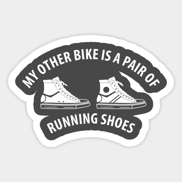 Bike running shoes Sticker by aceofspace